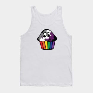 Asexual Pride Rainbow Cupcake Tank Top